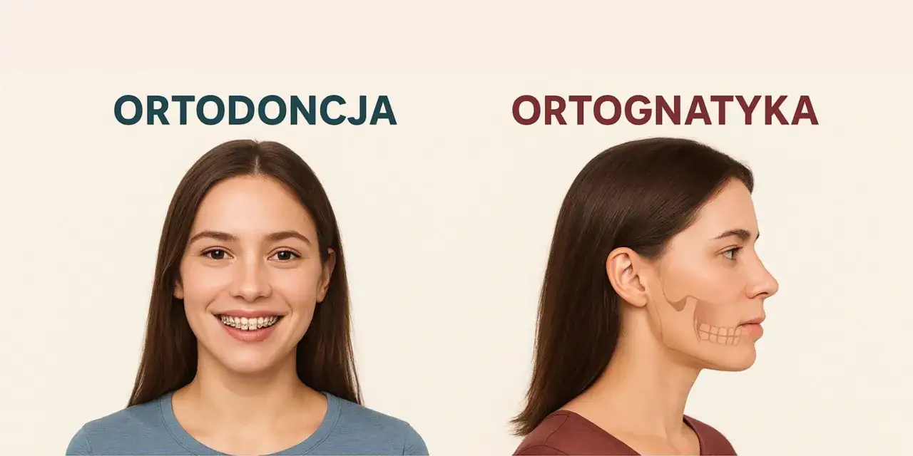 różnice stomatolog ortodonta infografika